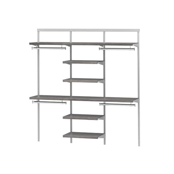 Reviews for Everbilt Genevieve 6 ft. Gray Adjustable Closet Organizer