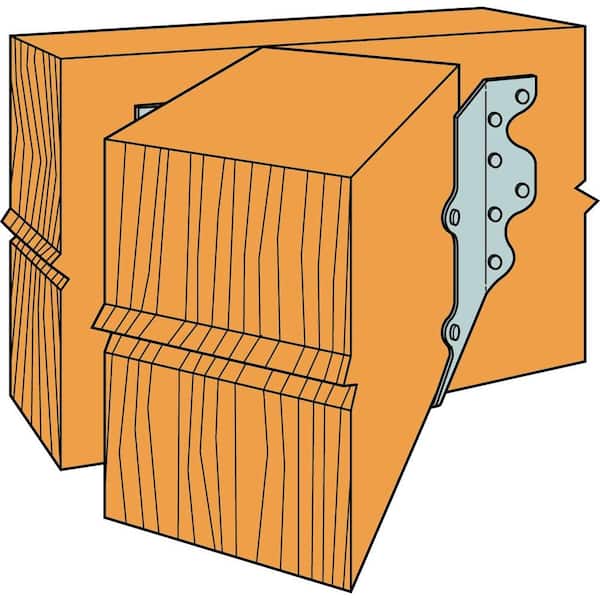 HSUL Galvanized Joist Hanger for 4x10 Nominal Lumber, Skewed Left