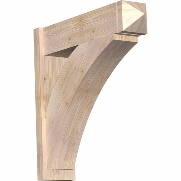 Ekena Millwork 8 in. x 30 in. x 30 in. Thorton Arts and Crafts Smooth Douglas Fir Outlooker