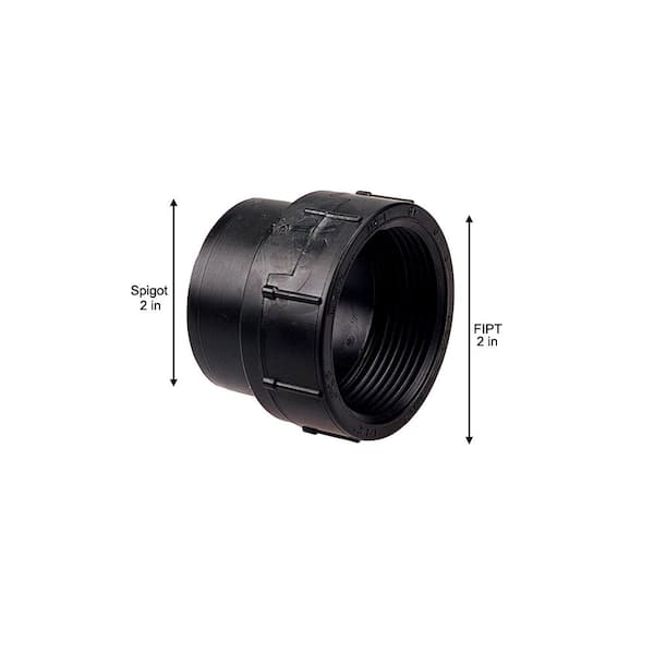 NIBCO 2 in. ABS DWV Spigot x FIPT Reducing Street Adapter