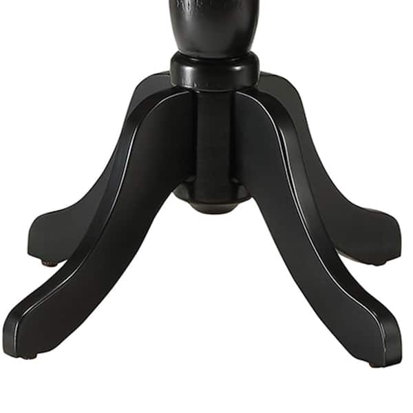 Acme Furniture Alger 18 in. Black Round Wood End Table with