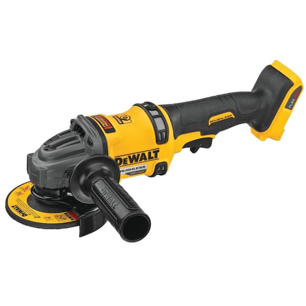 DEWALT FLEXVOLT 60V MAX Cordless Brushless 4.5 in. to 6 in. Small Angle  Grinder with Kickback Brake (Tool Only) DCG418B - The Home Depot