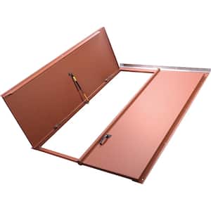 Classic Series 47.25 in. x 67.625 in. Primed Steel Replacement Cellar Door for Sloped Foundation