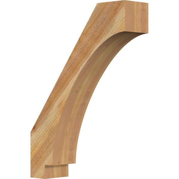 Ekena Millwork 6"W x 22"D x 30"H Imperial Rough Sawn Knee Brace, Western Red Cedar