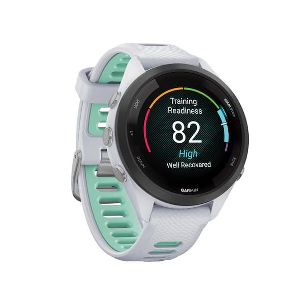 Garmin Forerunner 265S ホワイト Garmin Forerunner 265S Running Smartwatch with Black Bezel 1.64 x