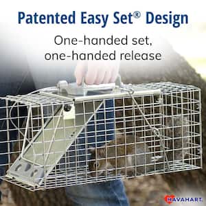 Small 1-Door Easy Set Humane Catch-and-Release Live Animal Cage Trap for Squirrel and Rabbit