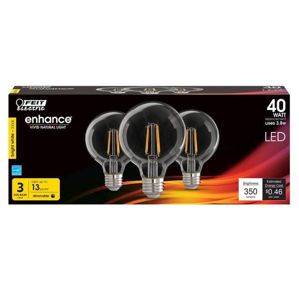Feit Electric 40-Watt Equivalent (3000K) G25 LED Light Bulb, Warm White (15-Pack) Feit Electric 40-Watt Equivalent (3000K) G25 LED Light Bulb, Warm White (15-Pack)