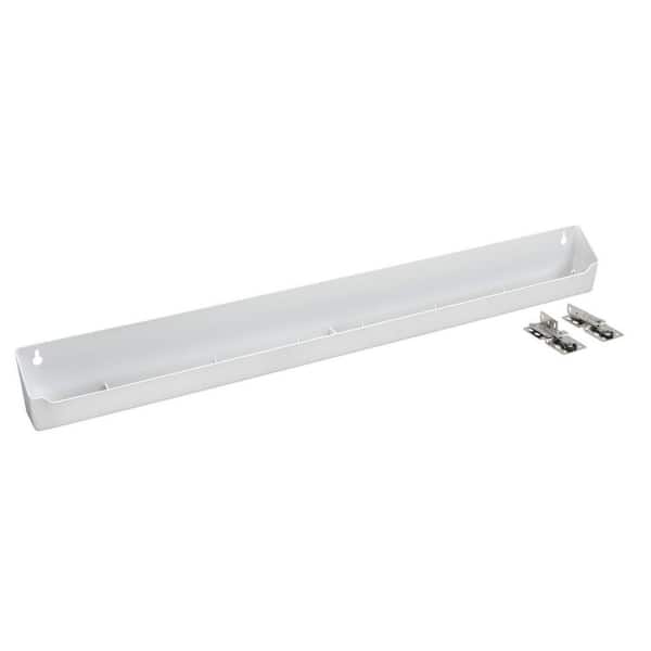 Rev-A-Shelf 30 in. White Kitchen TipOut Cabinet Door/Drawer Tray Polymer, Plastic