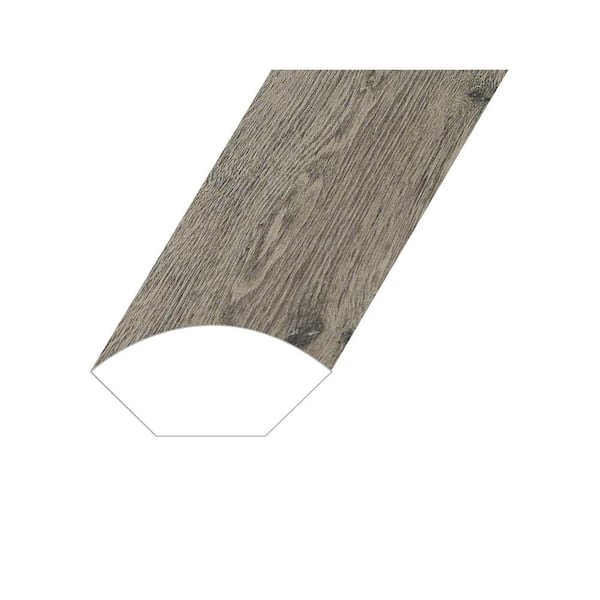 Montserrat Romulus Burnished Fossil 0.6 in. Thick x 1 in. Wide x 94.5 in. Length Vinyl Quarter Round Molding