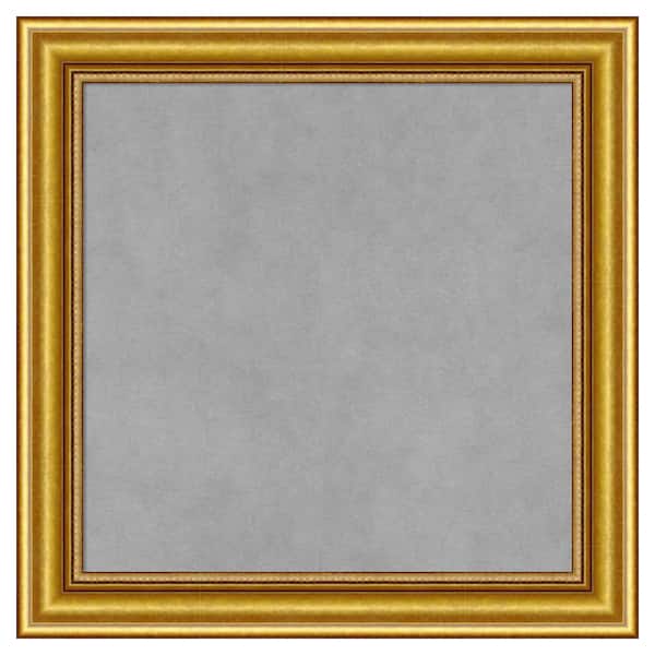 Amanti Art Townhouse Gold 20 in. x 20 in Framed Magnetic Board