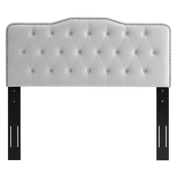 Sophia Light Gray Tufted Performance Velvet King/California King Headboard