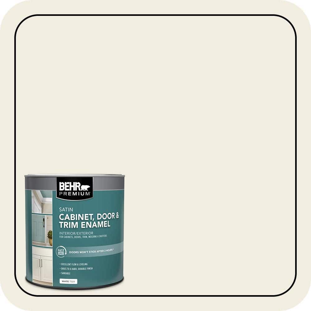 BEHR PREMIUM 1 qt. #12 Swiss Coffee Satin Enamel Interior/Exterior