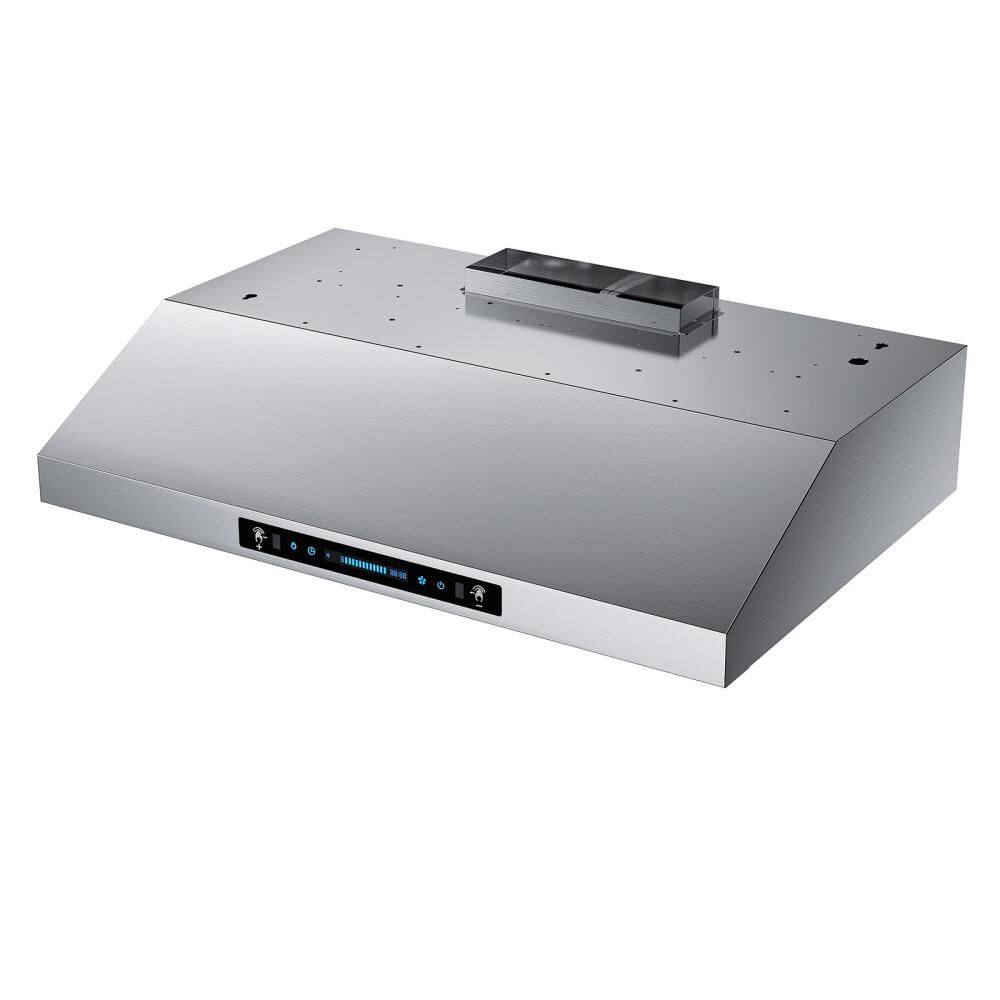 36 in. 900 CFM Ducted Under Cabinet Range Hood in Stainless Steel with 3-Way Venting, Low Noise and Gesture Control price history on PriceWatchPro