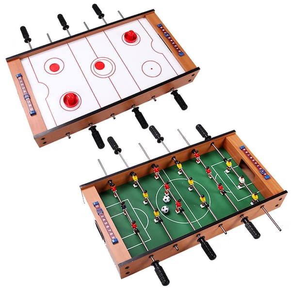 COSTWAY Table de Jeux Multifonction 4 en 1, Baby-Foot, Air Hockey, Billard, Tennis de Table pour Enfants, Adultes, Taille Compacte Parfaite pour Salles de Divertissement, Salles de Jeux etc COSTWAY Table de Jeux Multifonction 4 en 1, Baby-Foot, Air Hockey, Billard, Tennis de Table pour Enfants, Adultes, Taille Compacte Parfaite pour Salles de Divertissement, Salles de Jeux etc