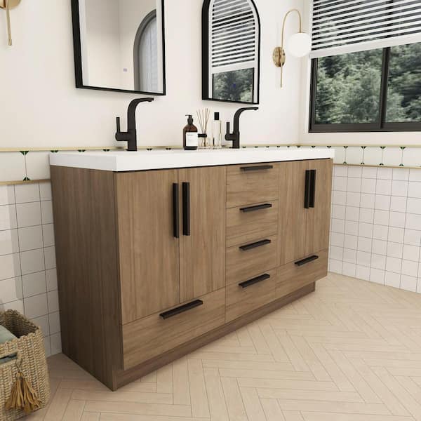 BV Better Vanity Carla 59 in. W x 20 in. D x 35 in. H Double Sink