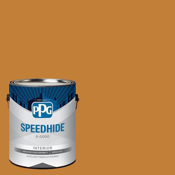 SPEEDHIDE 1 gal. PPG1202-7 Ginger Beer Semi-Gloss Interior Paint