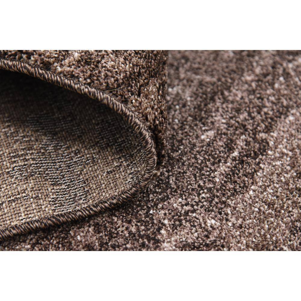 Del Mar Easy-Care Tufted Brown Square Synthetic Rug