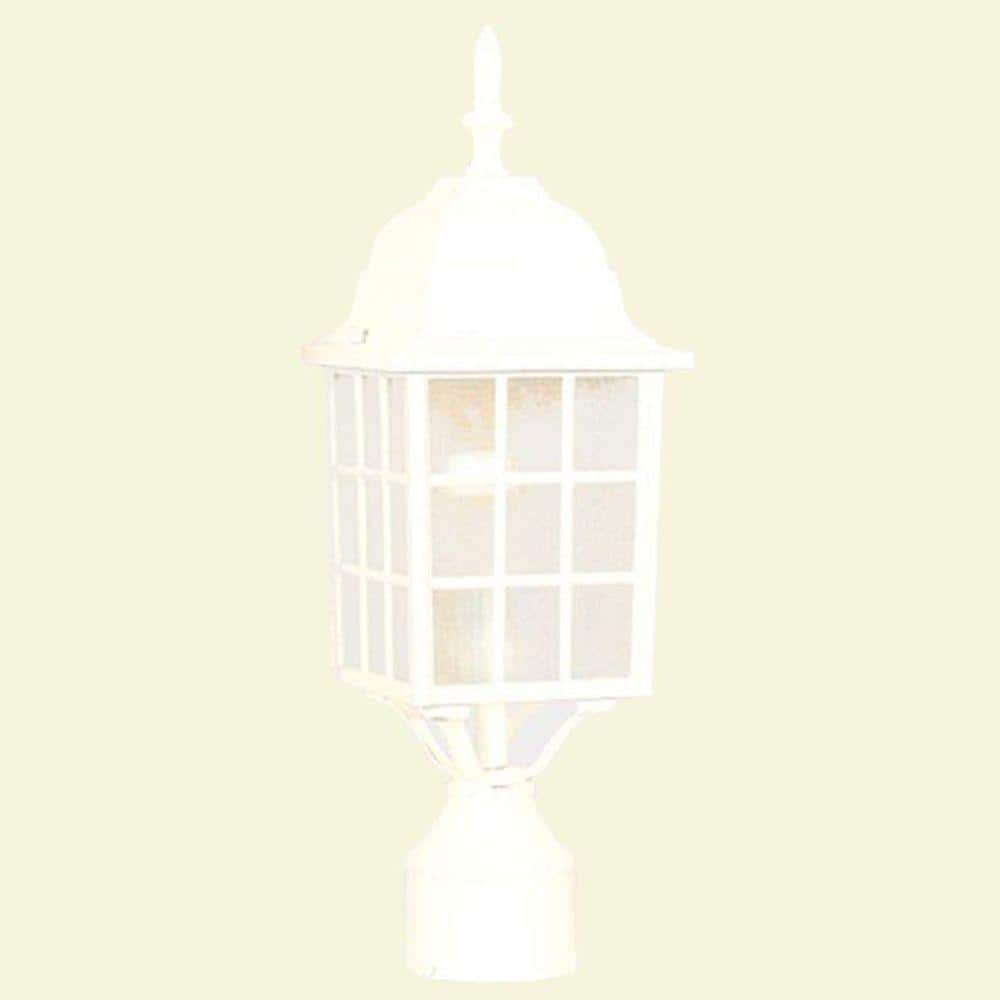 Acclaim Lighting Nautica Textured White Outdoor Post-Mount Light Fixture