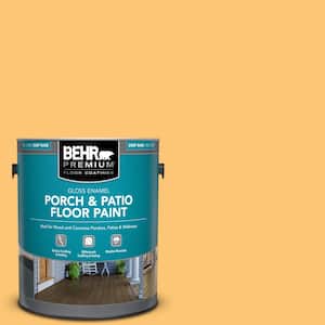 1 gal. #BIC-42 Liquid Gold Gloss Enamel Interior/Exterior Porch and Patio Floor Paint