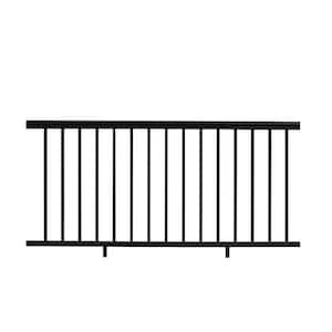 Allure 96 in. x 36 in. Black Aluminum Preassembled Stair Railing Kit