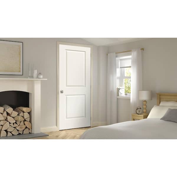 JELD-WEN 30 in. x 78 in. 2 Panel Cambridge Primed Smooth Molded