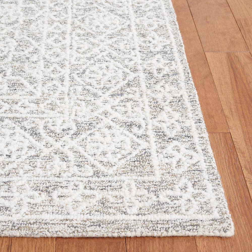 Gray 6' x 9' Handmade Tufted Wool Rectangular Rug