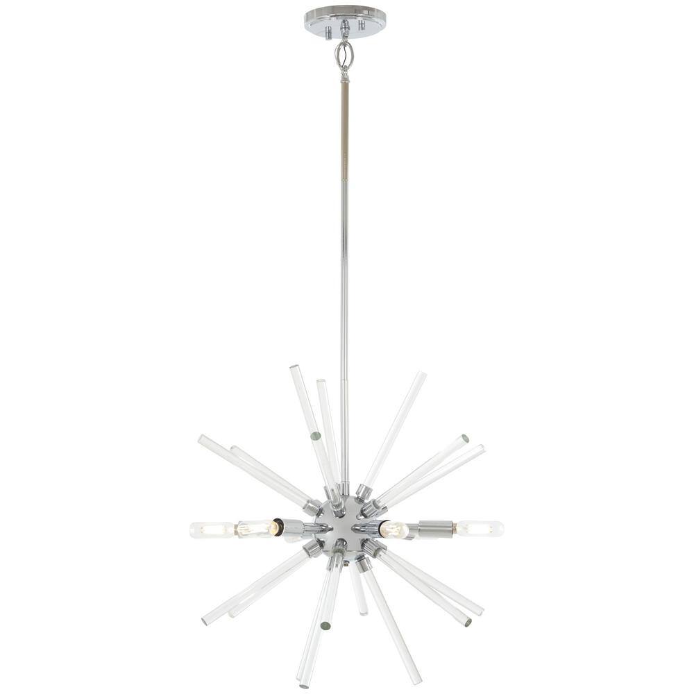 George Kovacs Spiked 6-Light Chrome Pendant P1791-077 - The Home Depot