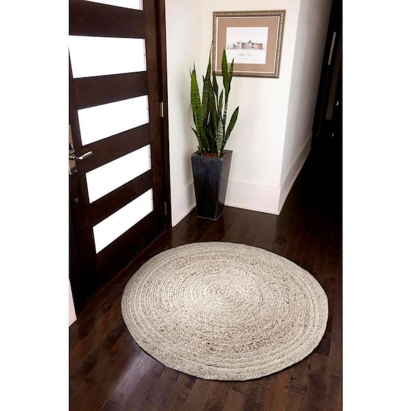 Kerala Ivory 4 ft. x 4 ft. Round Area Rug