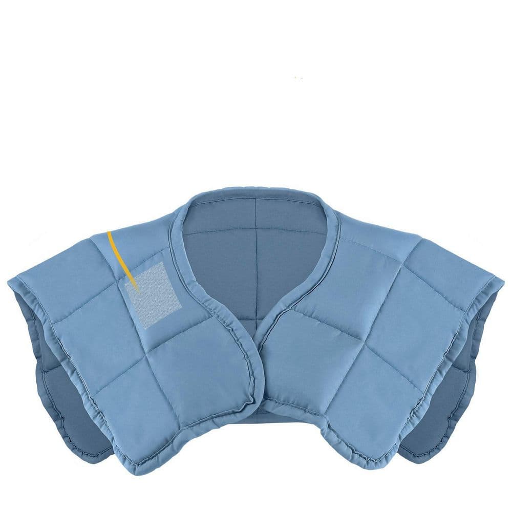 Tidoin Solid Blue Flannel 21 in. x 22 in. Weighted Blanket Weighted