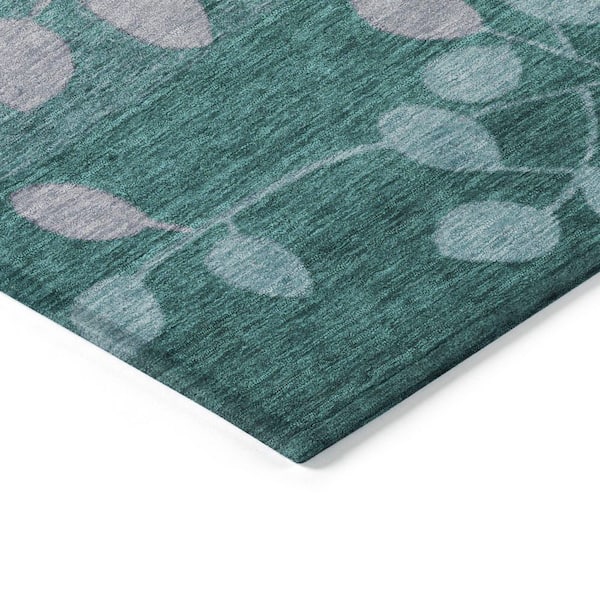 Chantille Machine Washable Indoor/Outdoor Abstract ACN1900 Teal 3 ft. x 4 ft. Area Rug