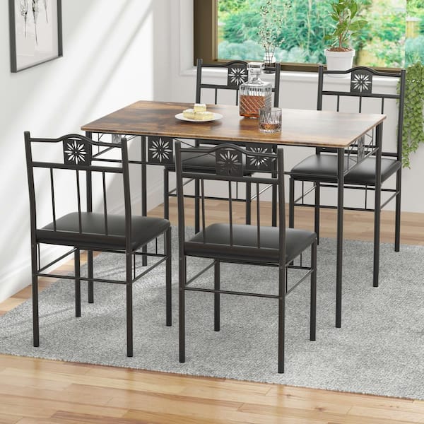 Metal Dining Room Table And Chairs