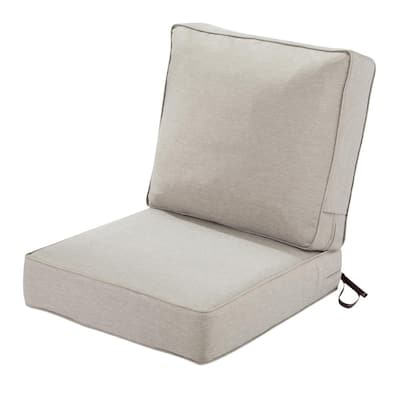22 In X 4 Outdoor Corded Cushion Set Sunbrella Canvas Taupe Hd974111tesc - Patio Chair Cushions Sets Of 4