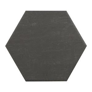 Moroccan Concrete Charcoal 8 in. x 9 in. Glazed Porcelain Hexagon Floor and Wall Tile (449.76 sq. ft./Pallet)
