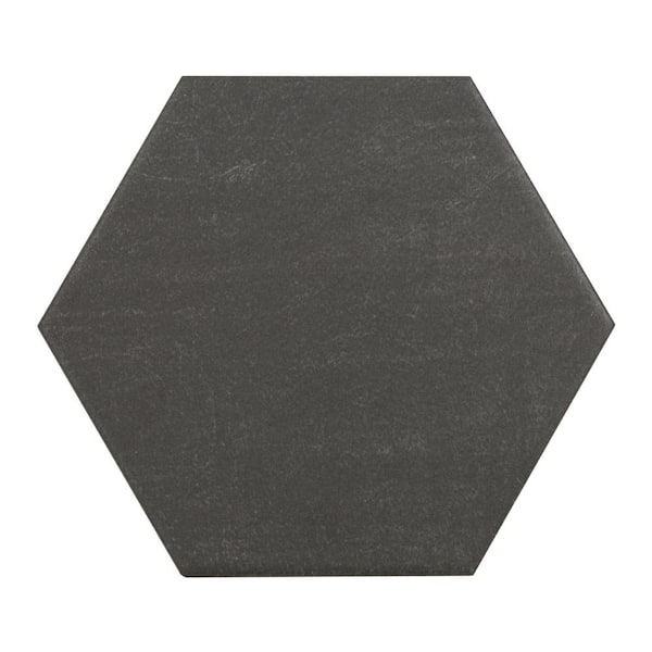 Marazzi Moroccan Concrete Charcoal 8 in. x 9 in. Glazed Porcelain Hexagon Floor and Wall Tile (449.76 sq. ft./Pallet)
