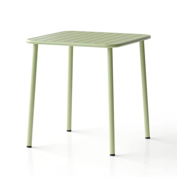 Square Outdoor Dining TableWaterproof Green Patio Table for Courtyard — free download