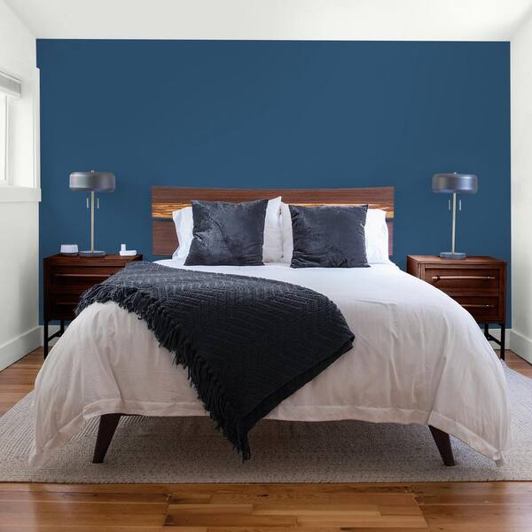 Glidden Premium 5 gal. PPG1156-7 Celestial Blue Flat Interior