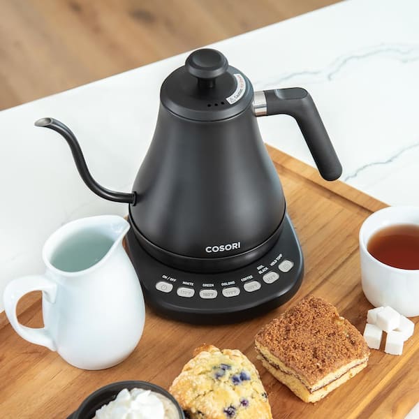 Cosori 0.7 L Black Original Gooseneck Electric Kettle with Bonus