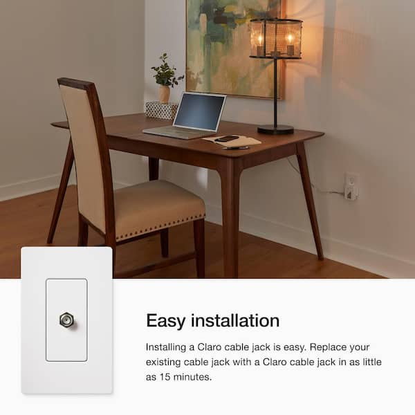 Riteav 15 amp di corrente e 1 porte cavo coassiale TV tipo F e 1 porte schermato CAT6 Ethernet decorativo tipo piastra a muro Infradito colorati estivi, con finte perline