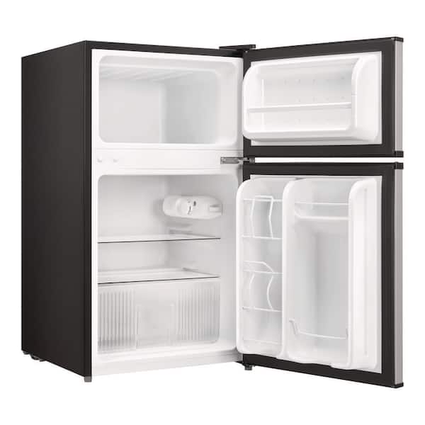 Vissani 3.2 cu. ft. Mini Refrigerator in Stainless Look with 2