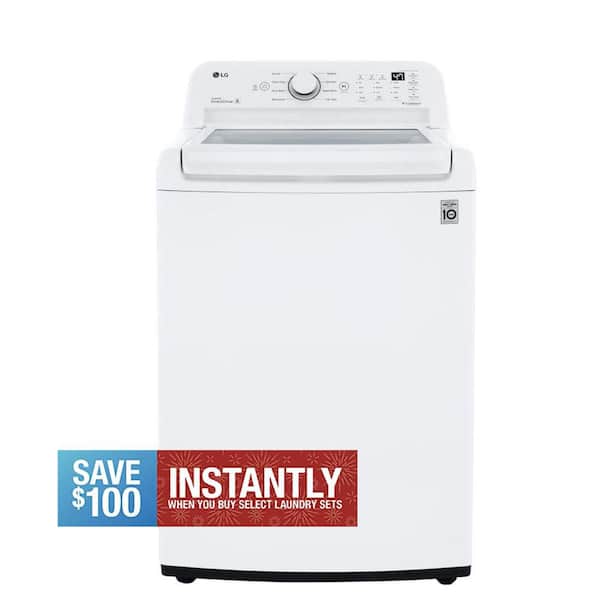 4.5 Cu. Ft. Top Load Washer in White with Impeller, NeveRust Drum and TurboDrum Technology