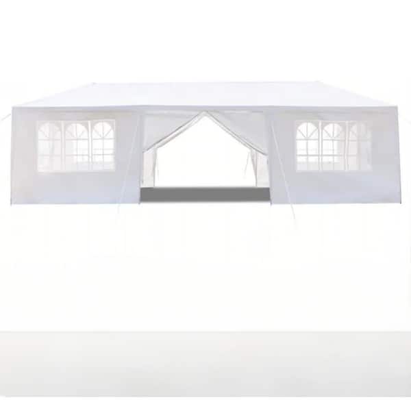 10 ft. x 30 ft. Outdoor Party Tent-Spacious, Waterproof Gazebo with 8 Removable Sidewalls for Events