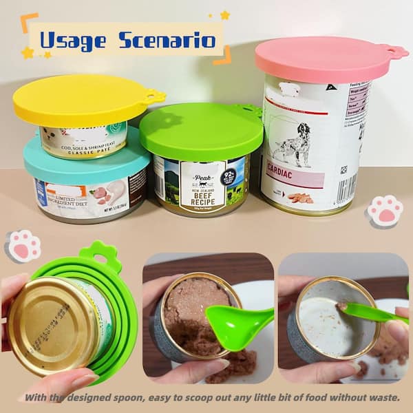 Food Can Lids PetBonus Pack Silicone Pet Can Cover Lids