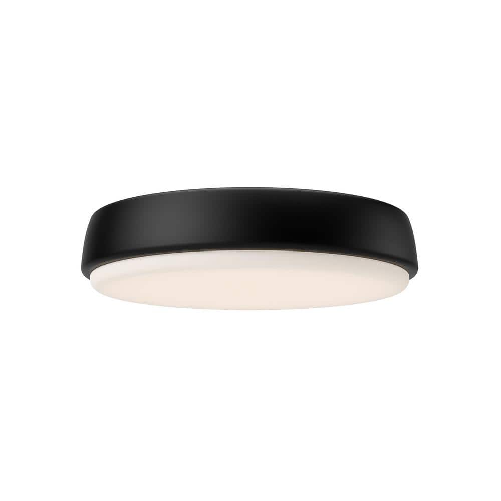 Laval 11 in. 1 Light 24-Watt Matte Black Integrated LED Flush Mount price history on PriceWatchPro
