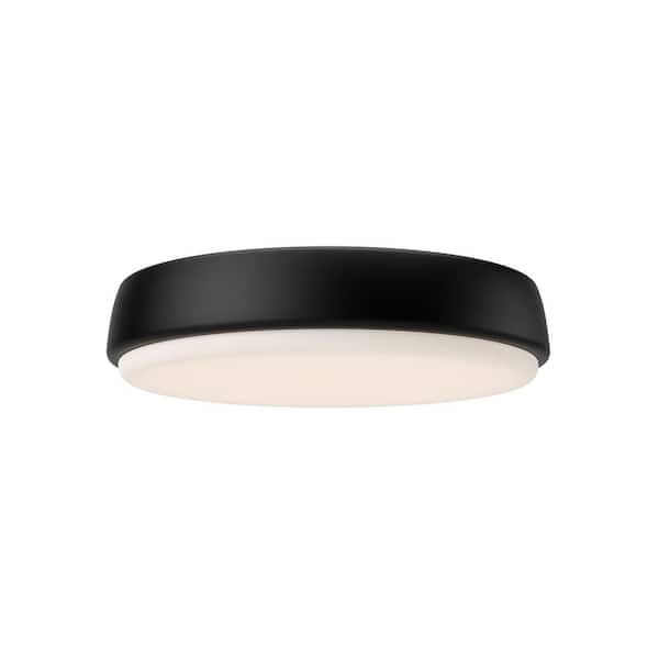 ALORA MOOD Laval 11 in. 1 Light 24-Watt Matte Black Integrated LED Flush Mount