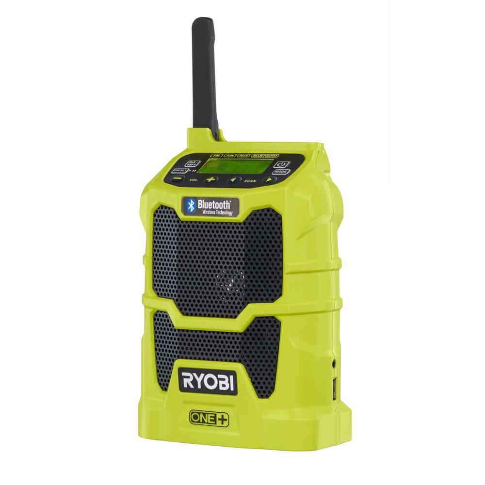 Woordvoerder Gewoon Faeröer RYOBI ONE+ 18V Cordless Compact Radio with Bluetooth Wireless Technology  (Tool-Only) P742 - The Home Depot