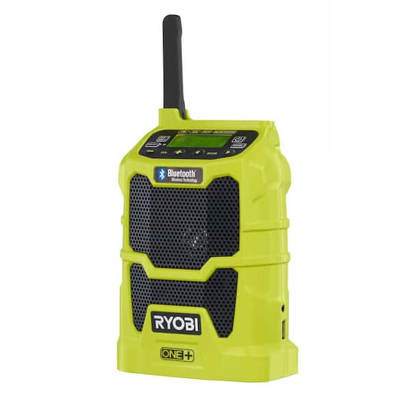 RYOBI ONE+ 18V Cordless Compact Radio with Bluetooth Wireless Technology (Tool-Only)
