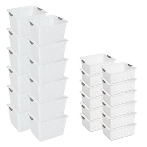 15 Qt. Ultra-Plastic Storage Bin (12-Pack) Plus Large Bin (12-Pack)