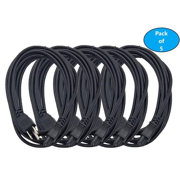 Kentek 1ft Green 3-Prong AC Power Cord – 18AWG – Computer Monitor Printer TV – UL