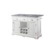 Steve Silver Furniture Zermatt Marble Kitchen Island Counter, 48
