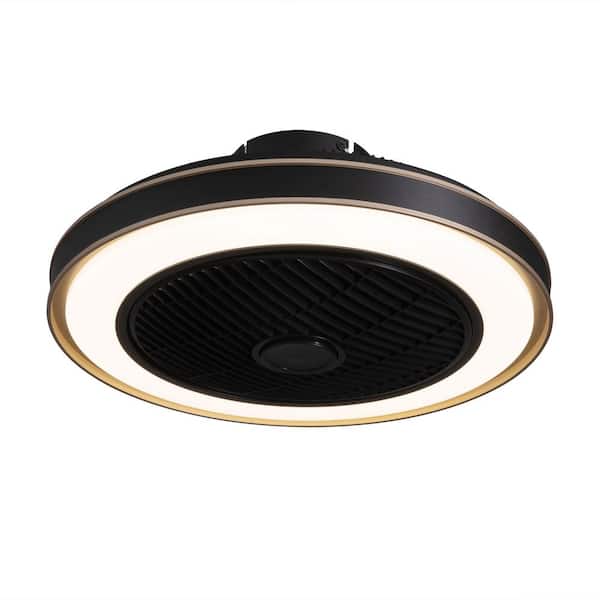Moxyrano 20 in. Indoor Black Caged Enclosed Ceiling Fan with